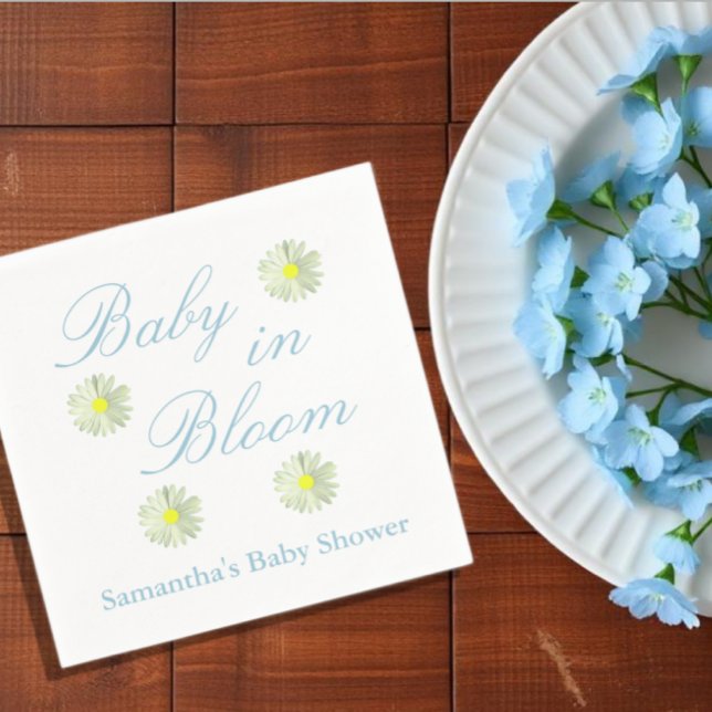Baby In Bloom Babyfirande Pappersservett (Skapare uppladdad)