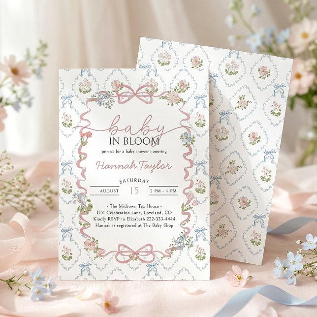 Baby in Bloom - Barnkalas Inbjudningar (Skapare uppladdad)