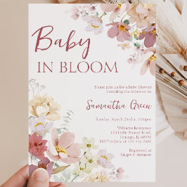 Baby in Bloom -barnkalas Inbjudningar