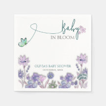 Baby In Bloom -barnkalas Lila Blommig