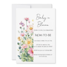 Baby in Bloom - Bebisdopsinbjudan