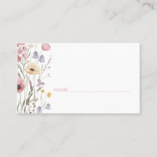 Baby in Bloom Bebisens Blomsterfest Vildblommor Pl Placeringskort