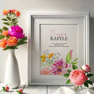Baby In Bloom Blöjlotteri Barnkal Sign Poster