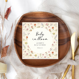 Baby In Bloom Blommiga Bebis Shower Servetter