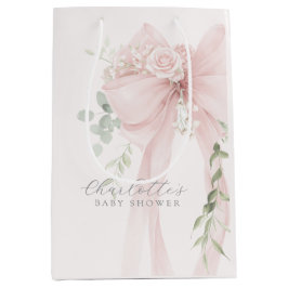 Baby in bloom Bow baby Shower Thank you