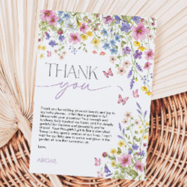 Baby in Bloom Butterfly Baby Shower Tack Kort