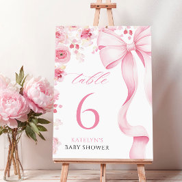 Baby in Bloom Coquette Table Numbers Bordsnummer