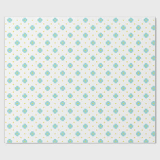 Baby in Bloom Cute Blue Floral Baby Shower Presentpapper