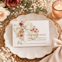 Baby in Bloom Elfenbensfärgad Babyshower Blöja Lot