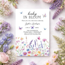 Baby In Bloom Fjärilsträdgård Baby Shower