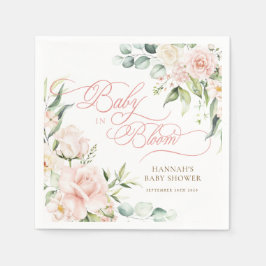 Baby in Bloom Florals Baby Shower Servetter