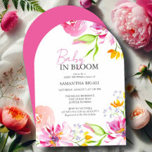 Baby In Bloom Inbjudningar | Valvdesign