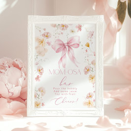 Baby in Bloom Momosa bar Rosa slinga Poster