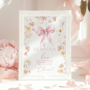 Baby in Bloom Momosa bar Rosa slinga Poster