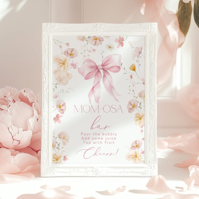 Baby in Bloom Momosa bar Rosa slinga Poster (Skapare uppladdad)