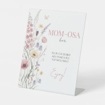 Baby in Bloom Momosa Vildblommor Skylt