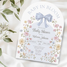 Baby In Bloom Pastell Vilda Blommor Bebisens Förfe