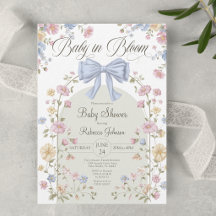Baby In Bloom Pastell Vilda Blommor Bebisens Först