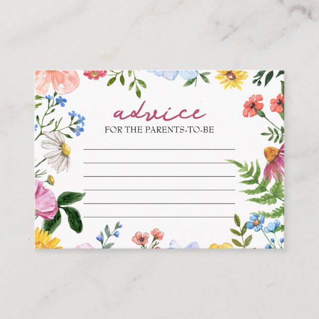 Baby in Bloom | Råd för föräldrar Babykalas Tilläggskort (Framsida)