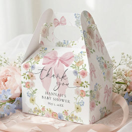 Baby in Bloom Rosa Rosett Förlossningsfest Presentaskar