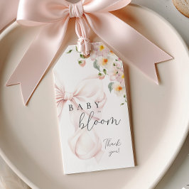 Baby in Bloom Rosa Slinga Presentetikett