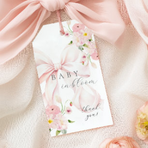 Baby in Bloom Rosa Slinga Presentetikett
