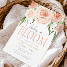 Baby In Bloom Rosafärgad Blommig Flickas Babyshowe