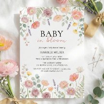 Baby In Bloom Rosé & Turkos Vårblommande Bröllopsd