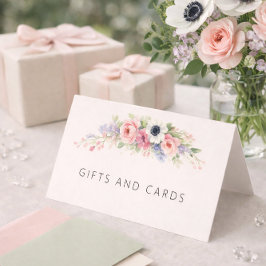 Baby in Bloom Sweet Floral Baby Shower Visitkort