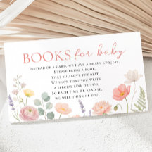 Baby in Bloom Vilda Blomböcker för Baby Shower