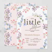 Baby In Bloom Vilda Blommor Rosa Bebis Shower