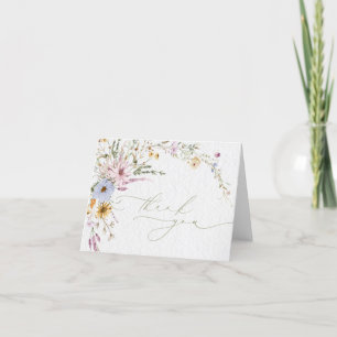 Baby in Bloom Vildblomma Blommig Tacksamhetskort Tack Kort
