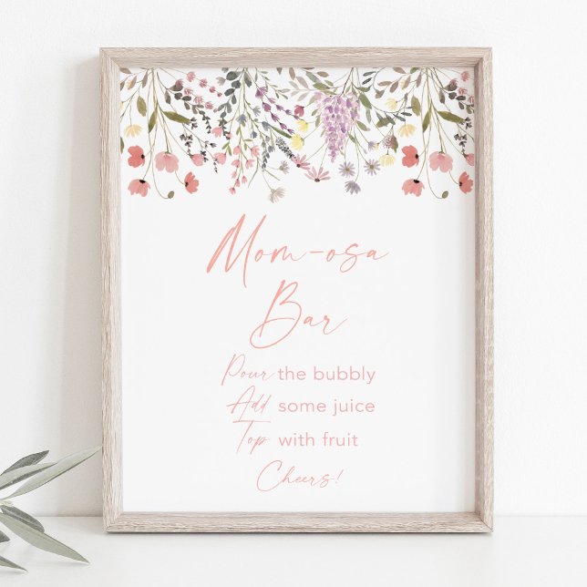 Baby In Bloom Vildblomma Mimosa Bar Skylt (Skapare uppladdad)