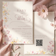 Baby In Bloom Vildblomma QR Bebisfest