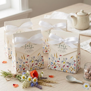 Baby in Bloom Vildblommeäng Bebisens Första Dagfir Presentaskar