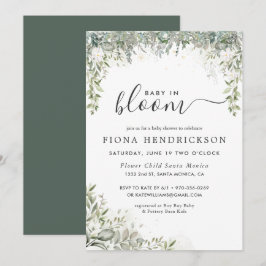 Baby in Bloom | Vita Blommor Grönska Barnkalas