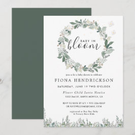 Baby in Bloom | Vita Blommor Grönska Barnkalas