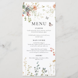 Baby in Bloom Wildflower Baby Shower Meny