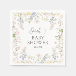 Baby in Bloom Wildflower Baby Shower Servetter