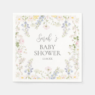 Baby in Bloom Wildflower Baby Shower Servetter