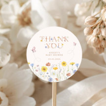Baby in Bloom Wildflower Baby Shower Tacksamhetsko