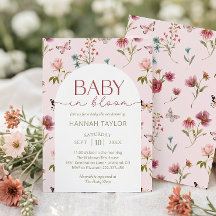 Baby in Bloom Wildflower Rosa Bebisdopp
