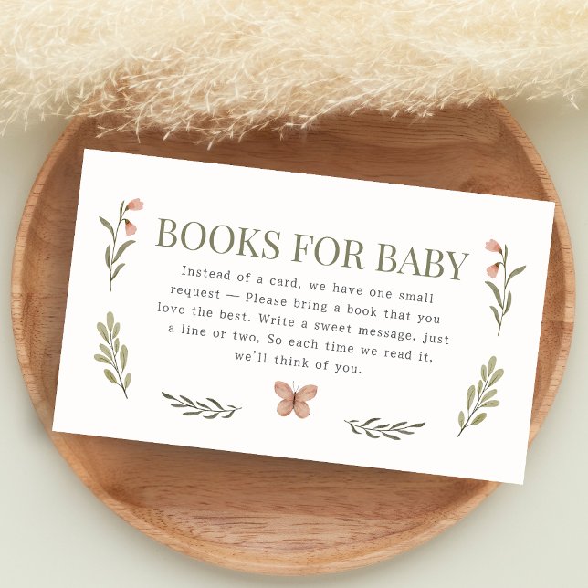 Baby in Bloom Wildflower Shower Books for Baby Tilläggskort (Minimalist Baby in Bloom Baby Shower Books for Baby)