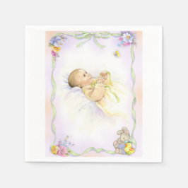 Baby infant baptism christening design pappersservett