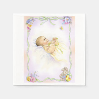 Baby infant baptism christening design pappersservett