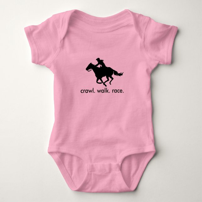 Baby Infant Shirt Future Barrel Racer Cowgirl T-shirt (Framsida)