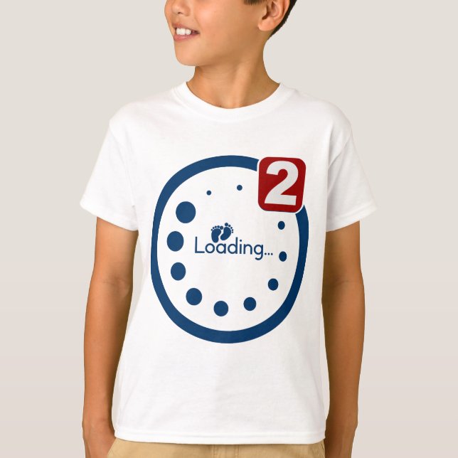 Baby-inläsning, meddelande om dubbla inläsningar t shirt (Framsida)