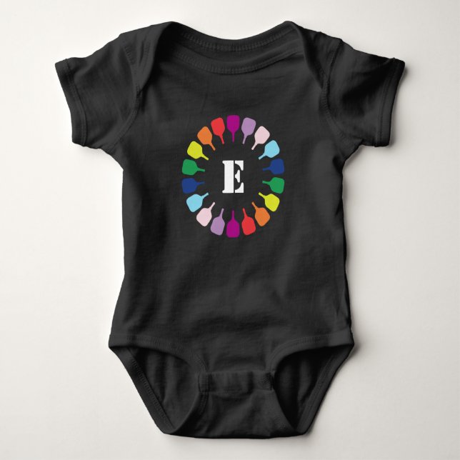 Baby inledande Fantastisk Pickleball-cirkel T Shirt (Framsida)
