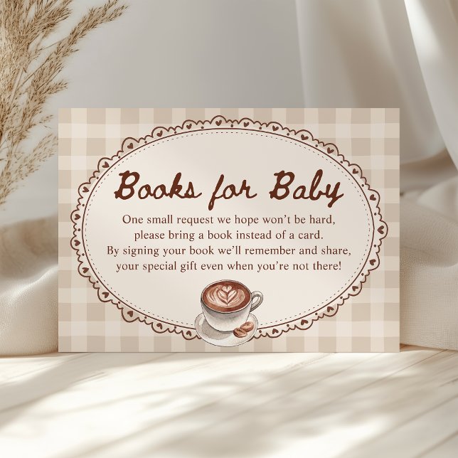 Baby is Brewing Coffee Baby Shower Books for Baby Tilläggskort (Skapare uppladdad)