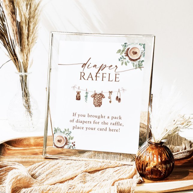 Baby Is Brewing Coffee Baby Shower Diaper Raffle  Poster (Skapare uppladdad)